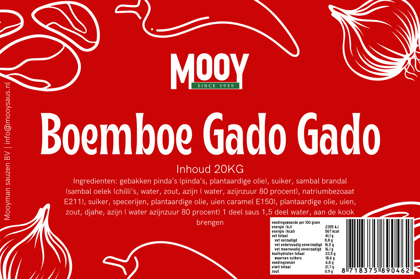 Boemboe Gado Gado 1Kg.