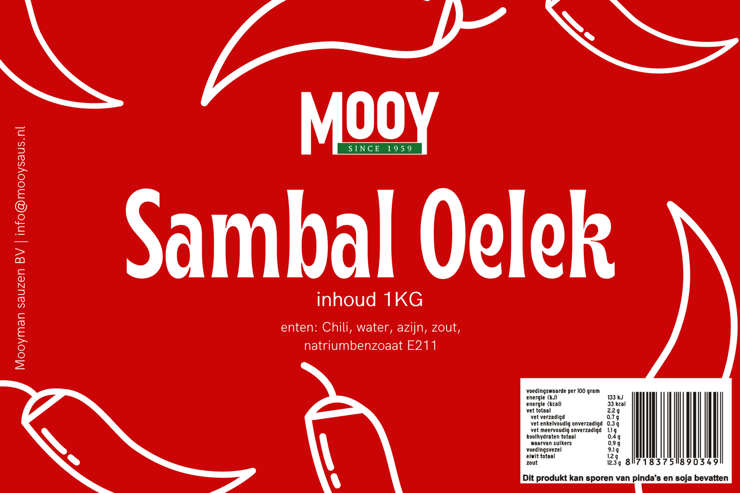 Sambal Oelek 1 Kg.
