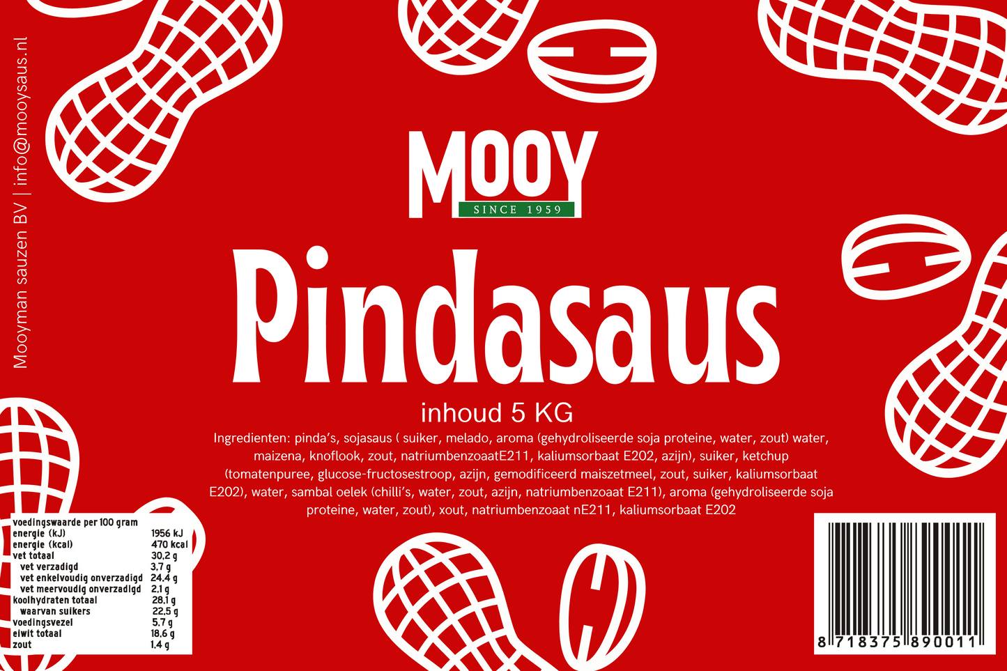 Pindasaus instant 1 kg.